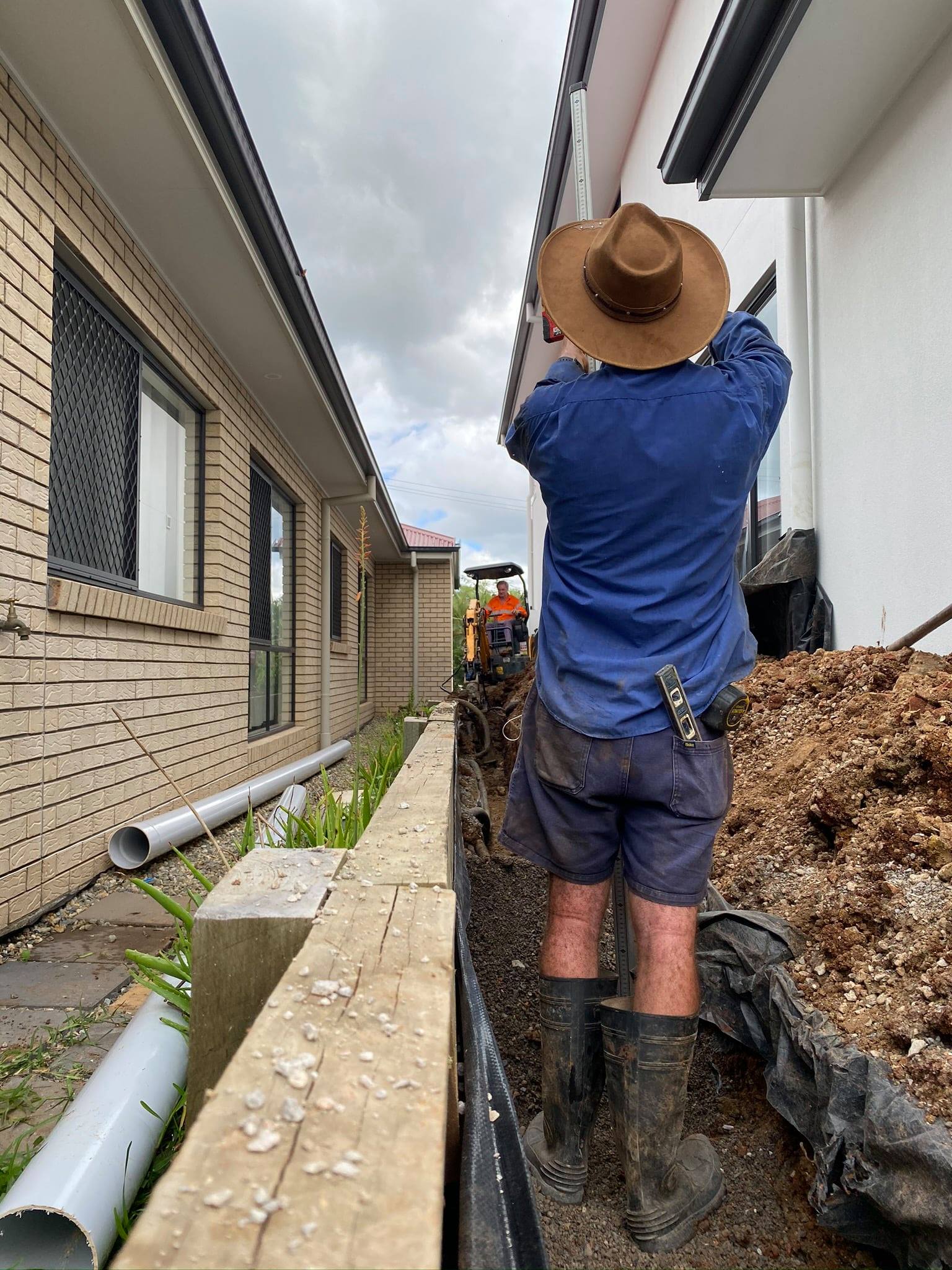 Underground sewer and stormwater drainage