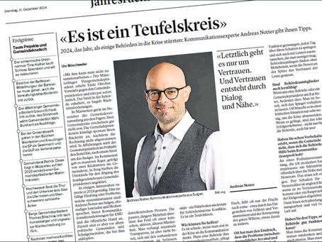 Behörden: Vertrauen verhindert Krisen