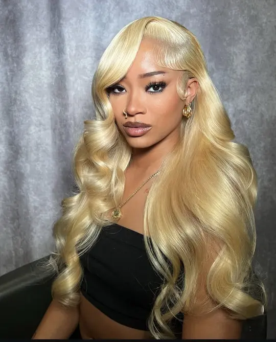 Blonde Body Wave Wig Glueless Pre-Plucked Human Hair 180%–250% Density HD lace