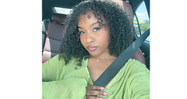 Woman with bob haircut