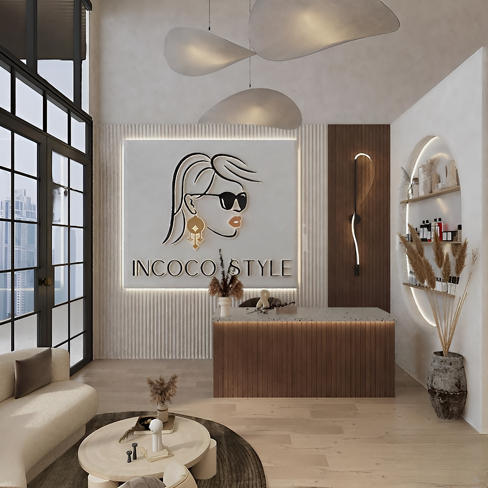high angle view of luxurious spa amenities in a beauty salon