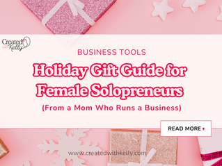 Pink gifts and holiday presents for female solopreneurs