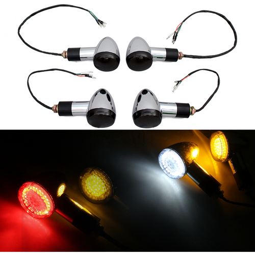 Universal 2" LED front and rear turn signals SET OF 4 slkcustoms