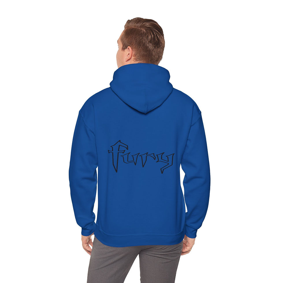 Thumbnail: Black Print Half Honda Fury HOODIE