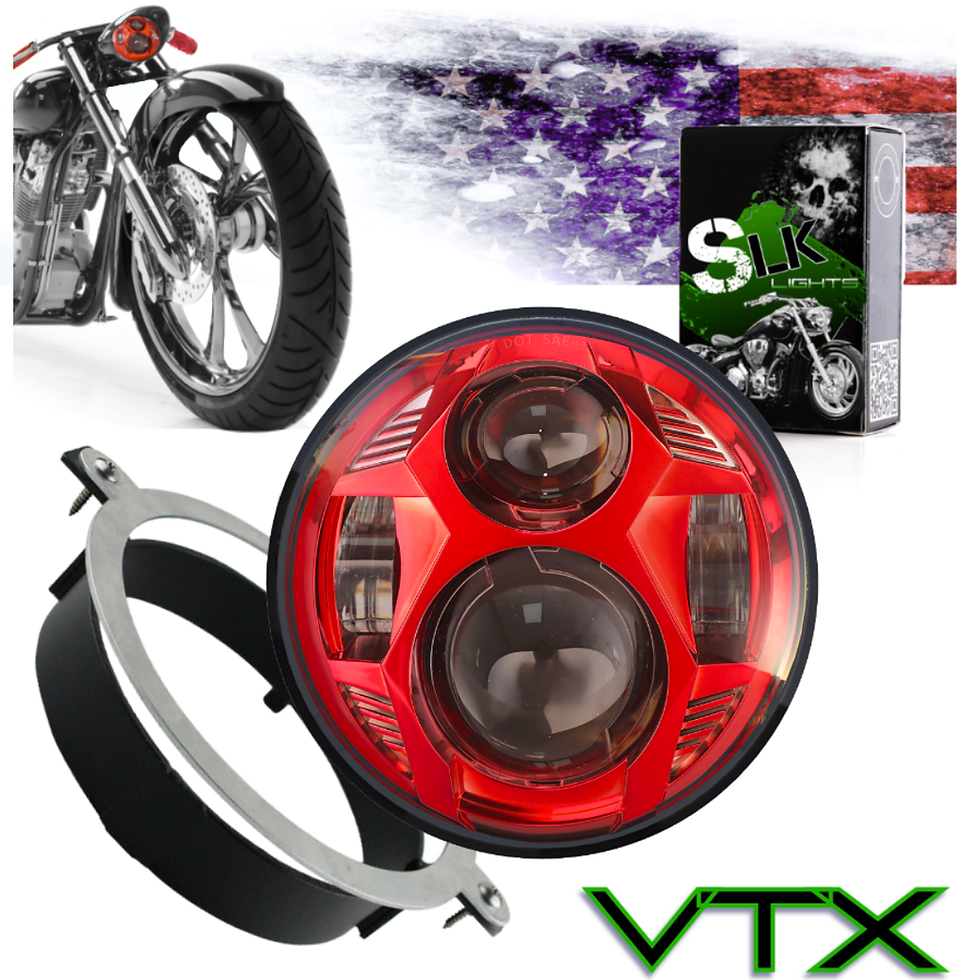 Thumbnail: 2002-2009 Honda VTX LED Spyder Daymaker Headlight Kit with Bracket