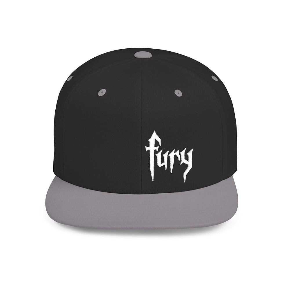 Thumbnail: White Embroidered Honda Fury Flat Bill Snapback Hat 