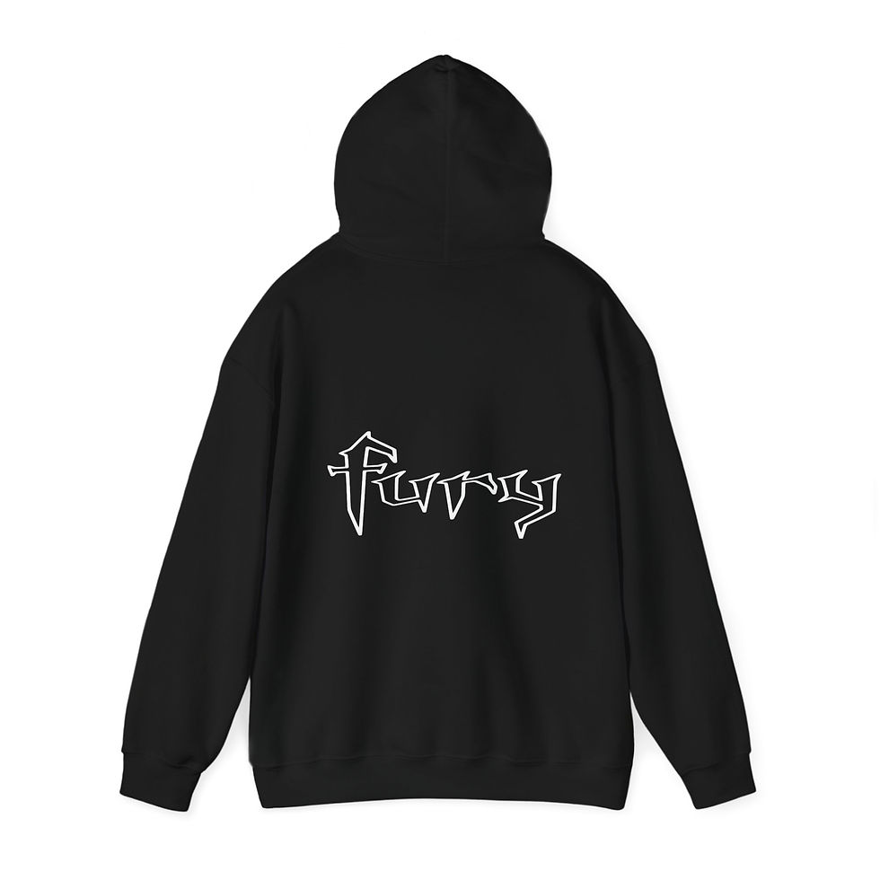 Thumbnail: White Print Half Honda Fury HOODIE