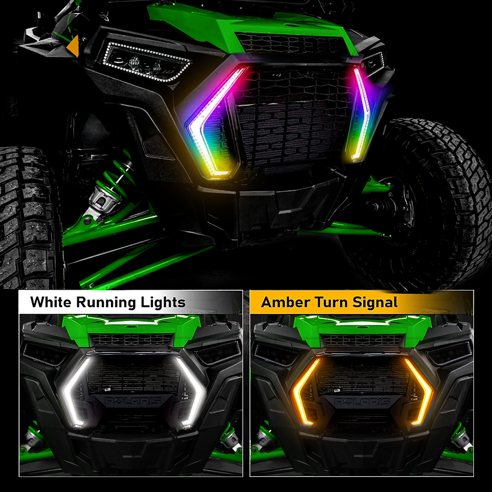 Thumbnail: 2019+ Polaris RZR RGB Fang Lights White/Amber Turn Signal