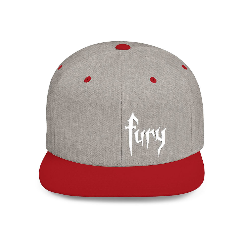 Thumbnail: White Embroidered Honda Fury Flat Bill Snapback Hat 