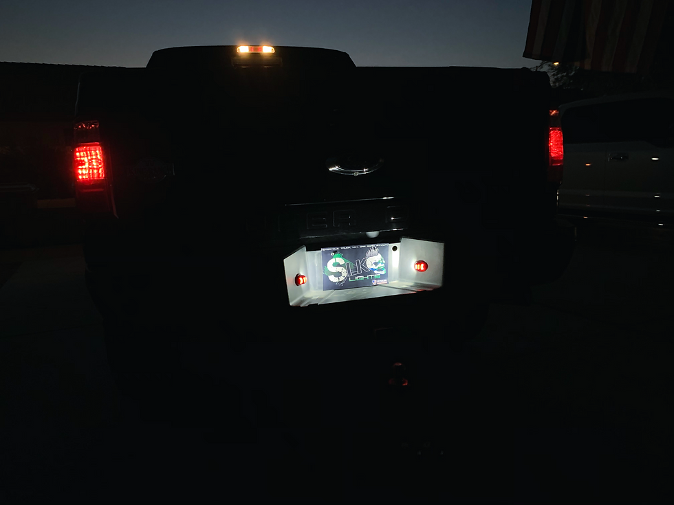 Thumbnail: LED License Plate Lights with OLED Red Neon Tube