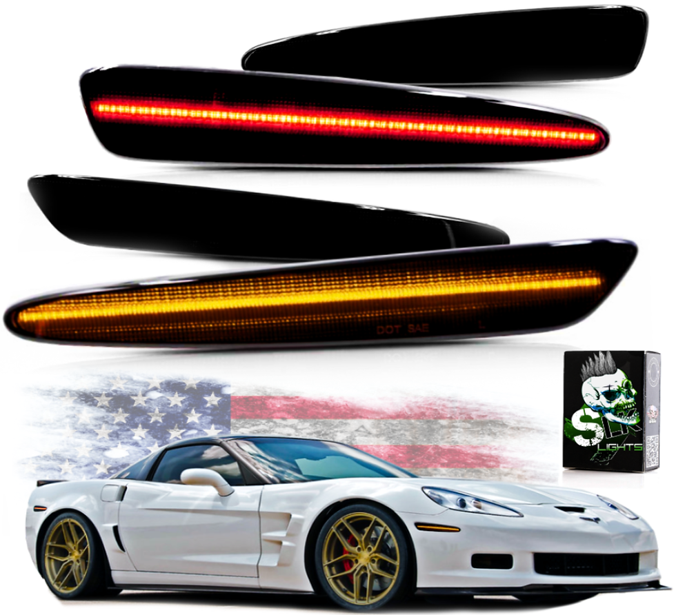 C6 Corvette LED Side Markers 4pc