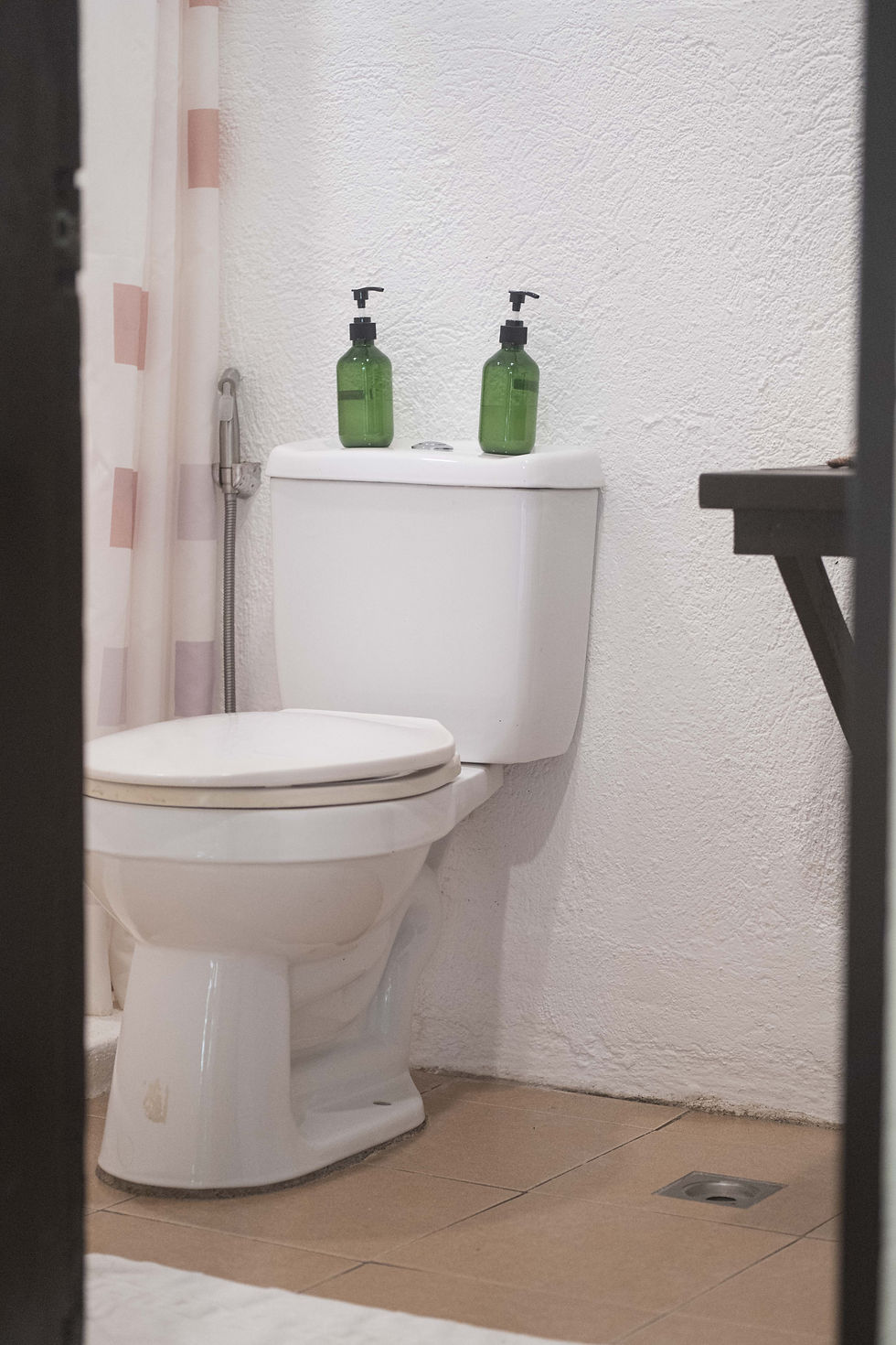 In room shared bathroom
