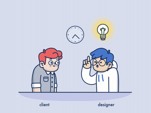 Gif client VS designer. By Deekay Kwon