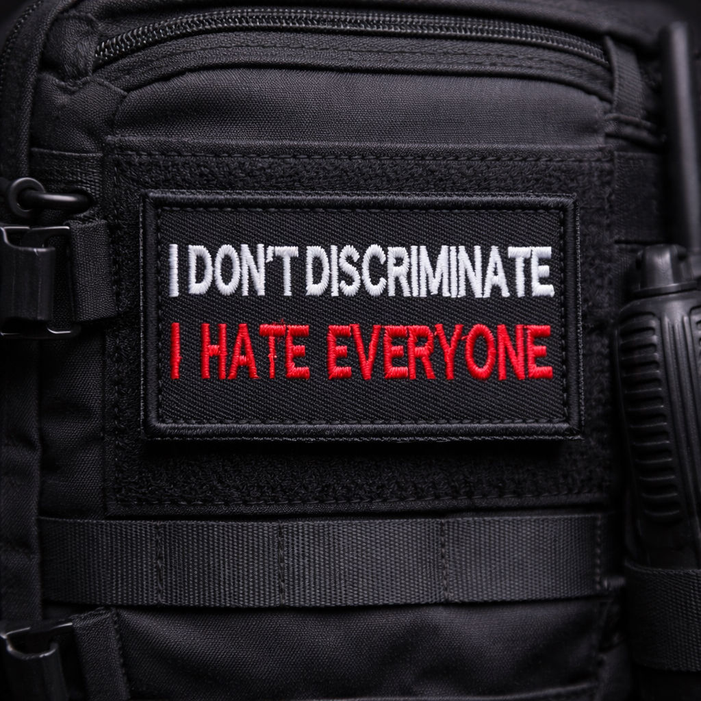 I Don’t Discriminate – I Hate Everyone Morale Patch