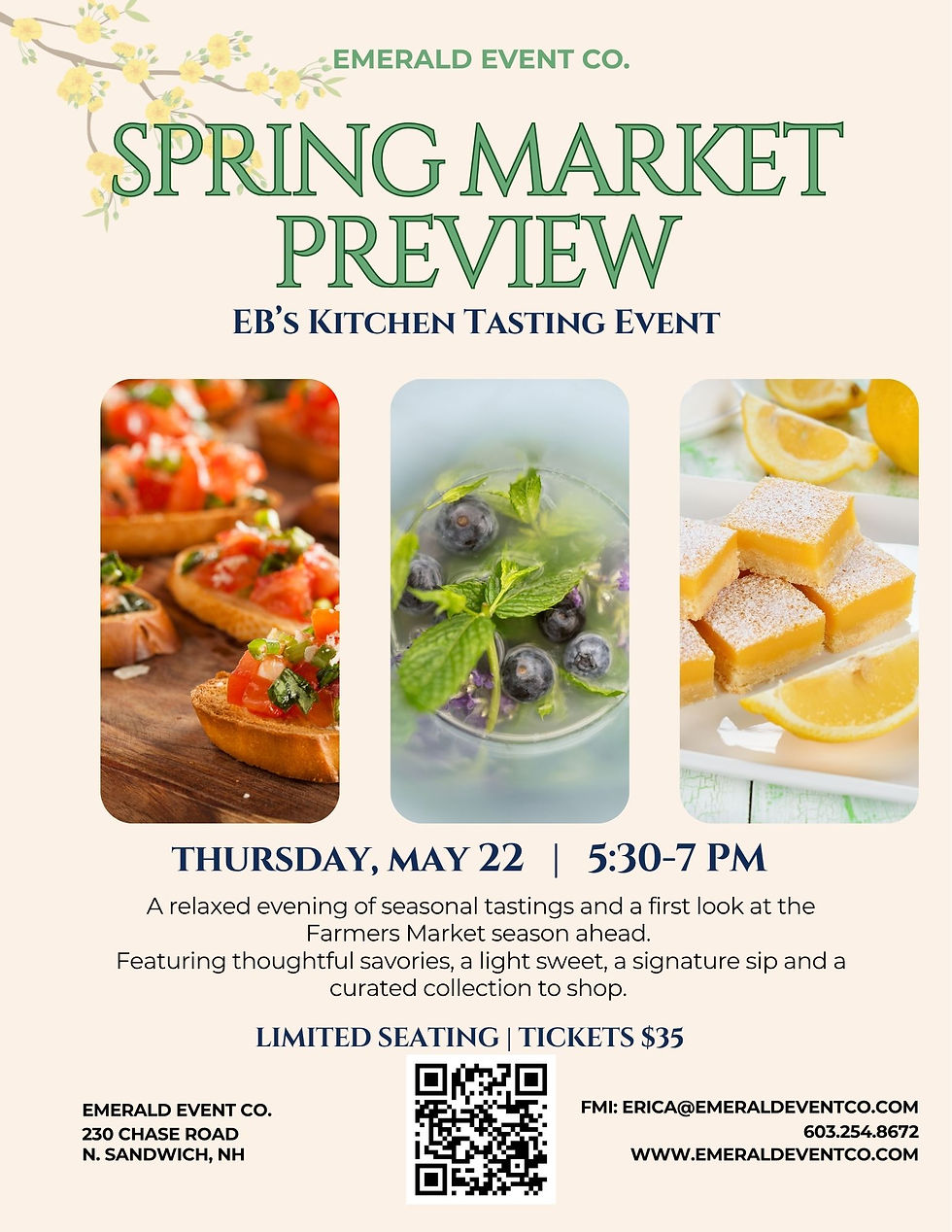 Spring Market Preview at EB's Kitchen
