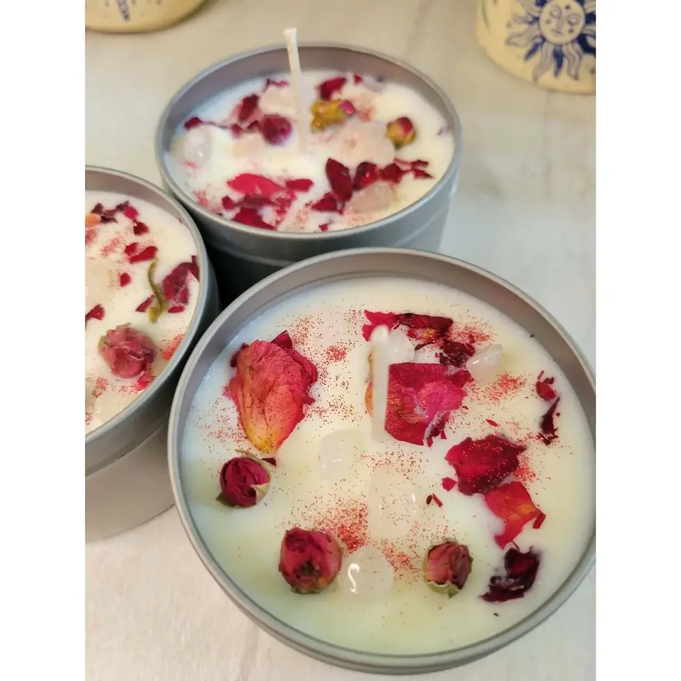 4 Ounce Crystal Candle - Fresh Cut Roses MP0016