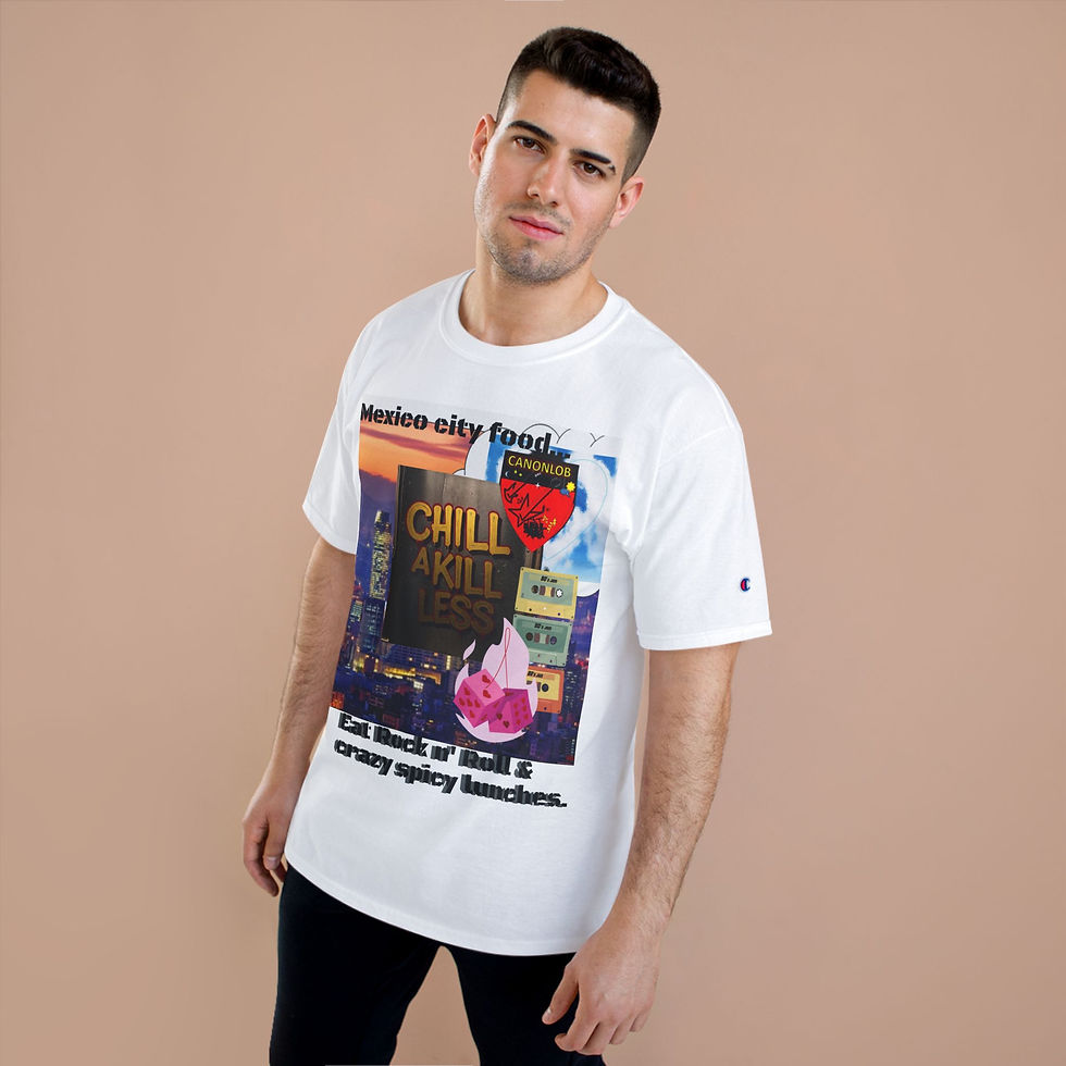 Miniatura: CHILL A KILL LESS -Champion T-Shirt -wednesday