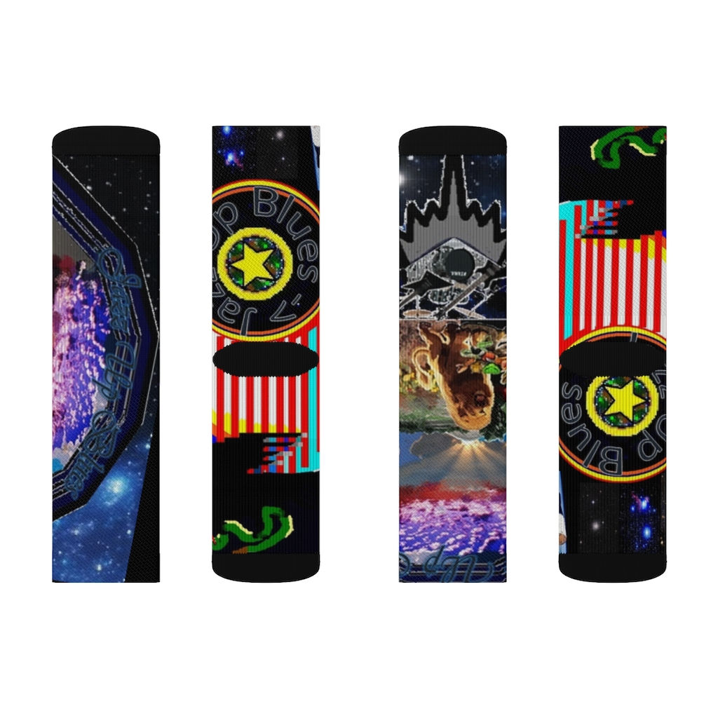 Jazz Up Blues Sublimation Socks