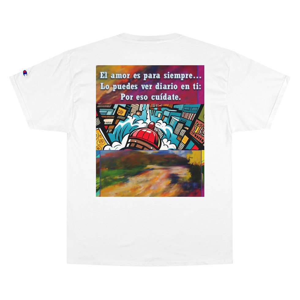 Miniatura: Poesia Digital: Carta 1. Champion T-Shirt