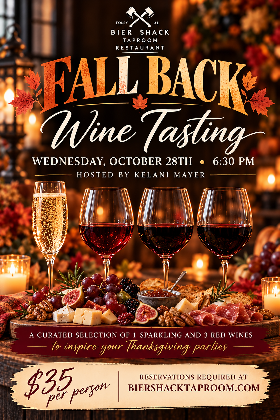 Fall Back Wine Tasting
