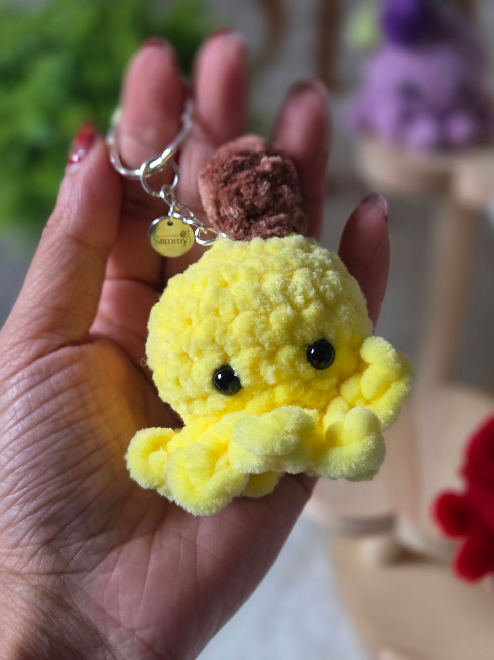 Miniature : Porte clef Poulpi Banane en crochet