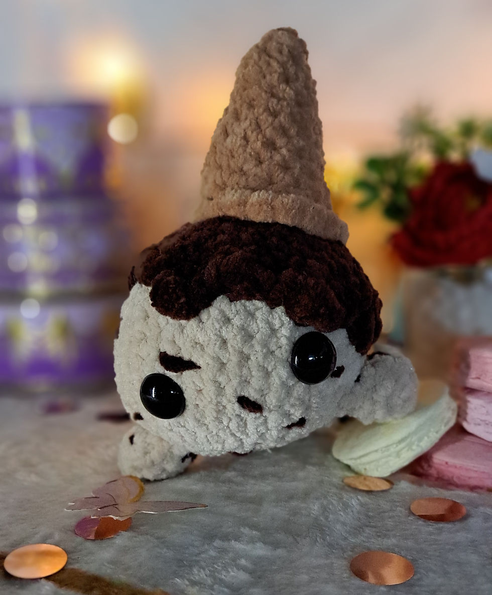 Miniature : Baleine en crochet Glace Cookie