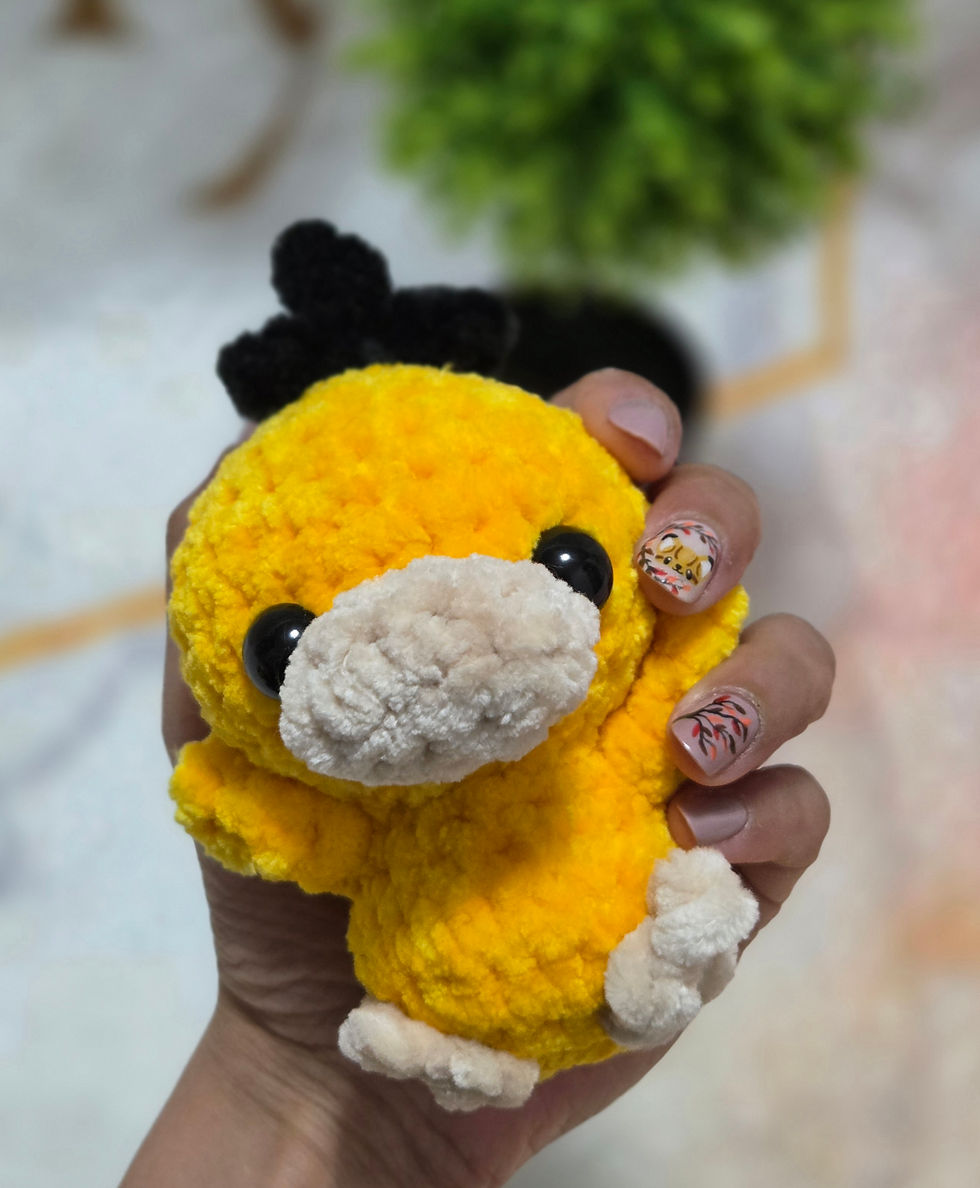 Miniature : Psykokwak en crochet 