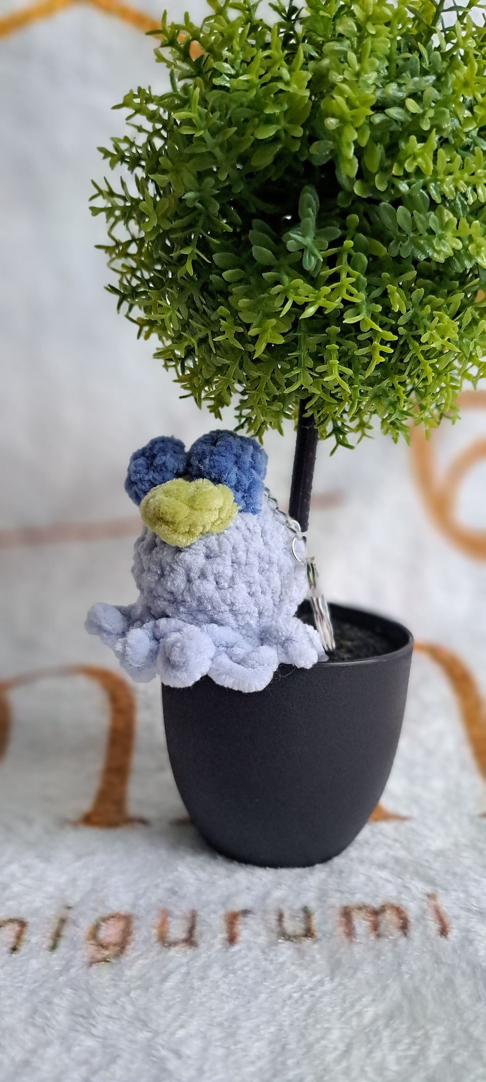 Miniature : Porte clef Poulpi Myrtille en crochet