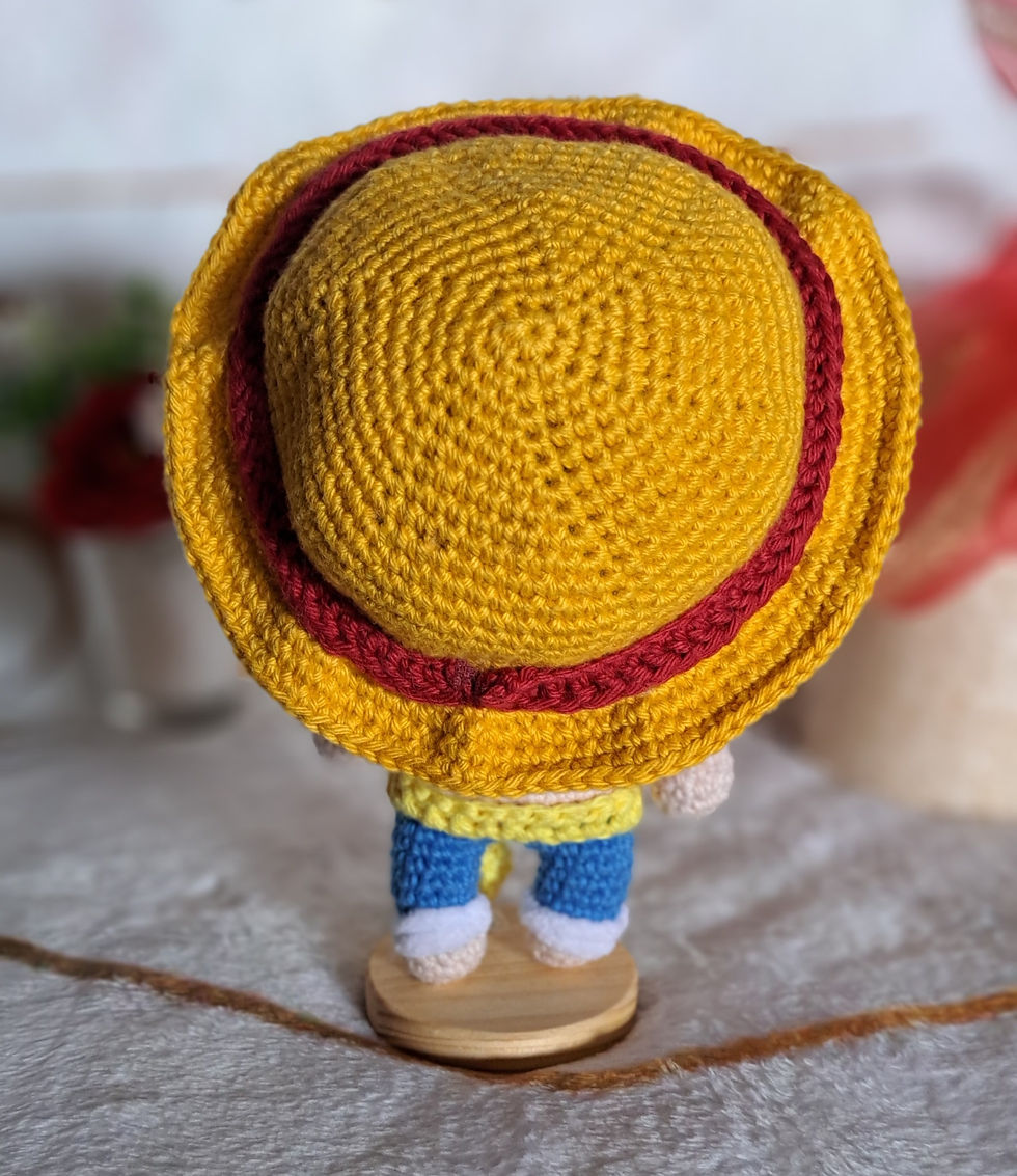 Miniature : Peluche en crochet - Poupée Luffy - One Piece