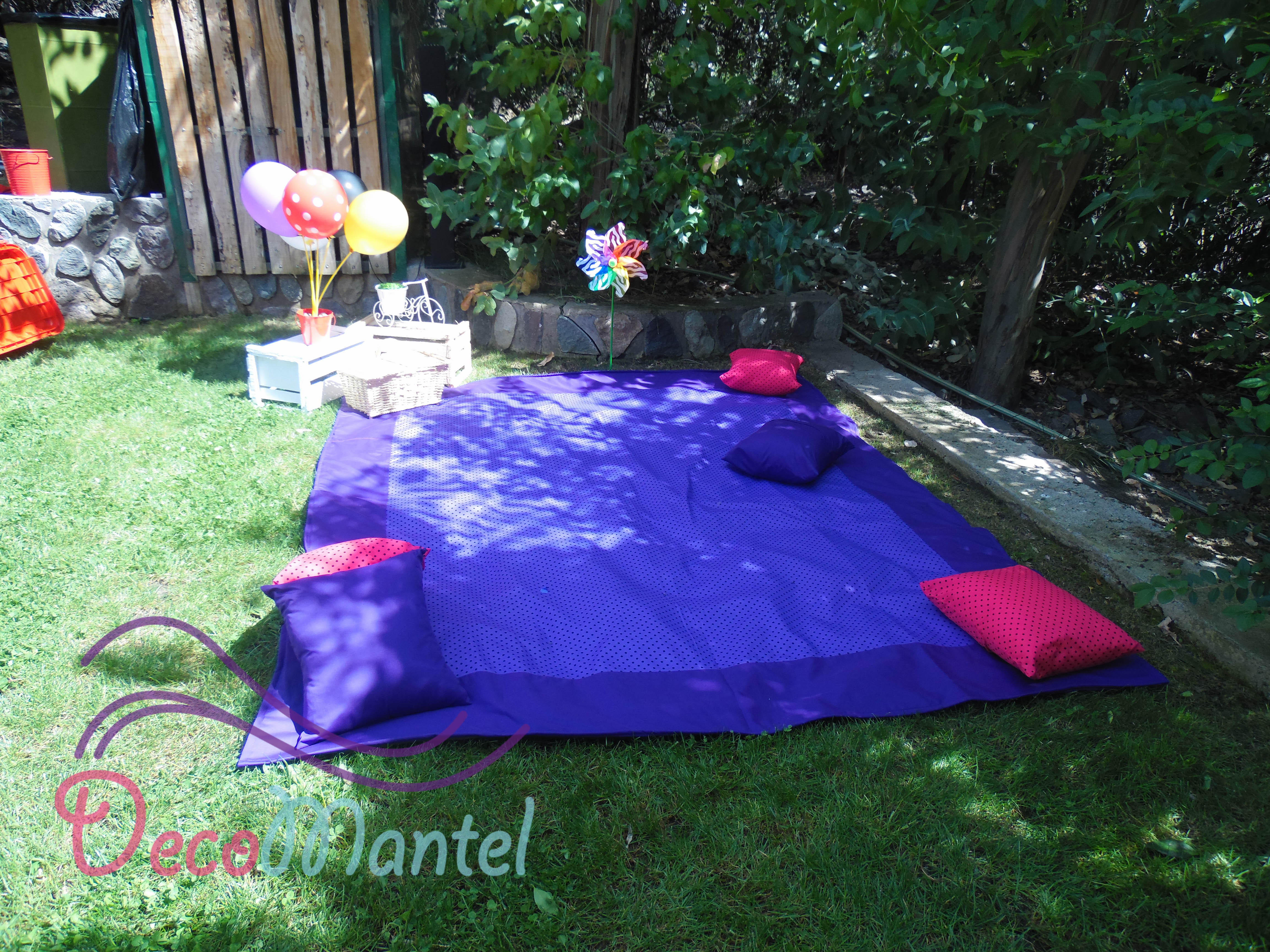 Alfombra y cojines