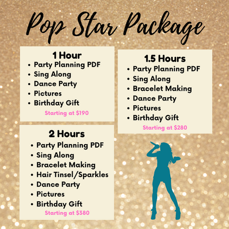 popstar kids character party performer west valley az pixie dusted party