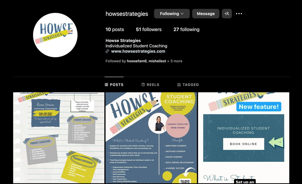 Howse Strategies' Instagram
