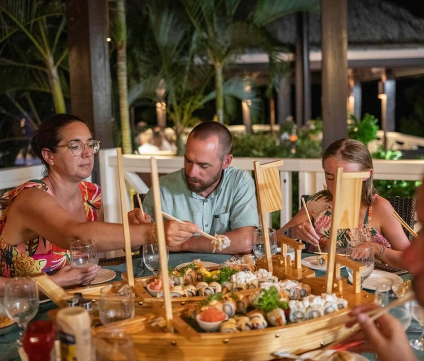 Dinner at Scrub Island