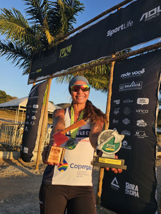 Atleta Sandra Nunes Primeiro lugar