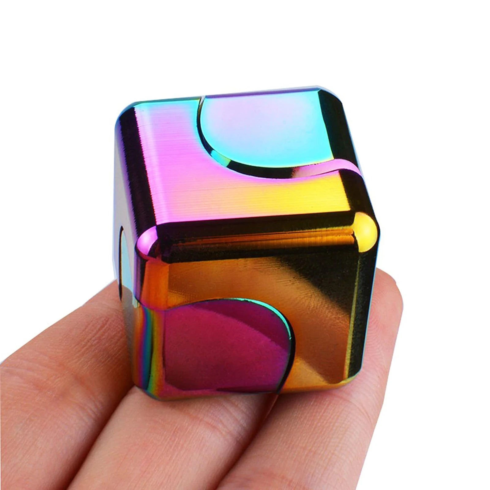 Metal Cube Spinner Fidget Toy for Stress Relief