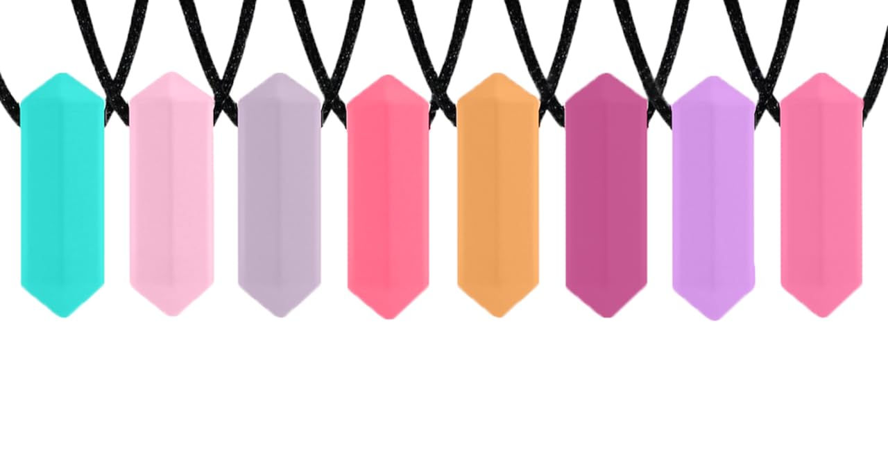 Chew Necklaces for Sensory Kids - Chewy Necklaces for Sensory Kids Teething Neck