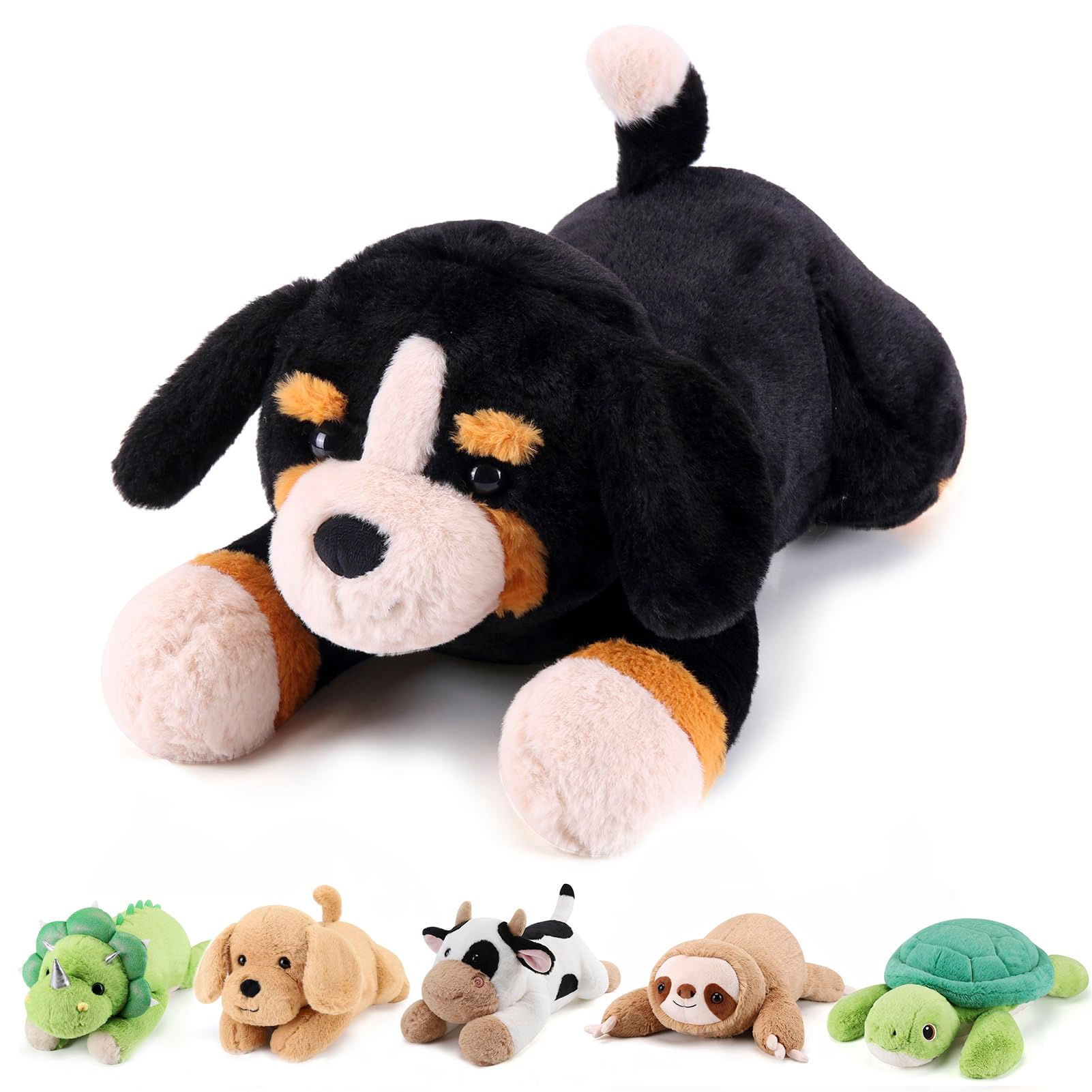 gnomantic Bernese Mountain Dog Weighted Stuffed Animals - 22 Inch 4.5 Pounds Wei