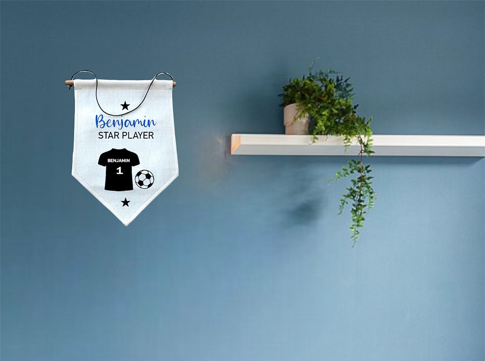 Personalised Football Pennant Flag Banner