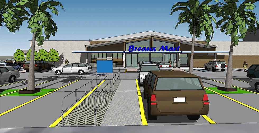New facade & sitework