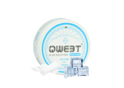 קוביות קרח, ניקוטין QWEST, טעם אננס ענבים