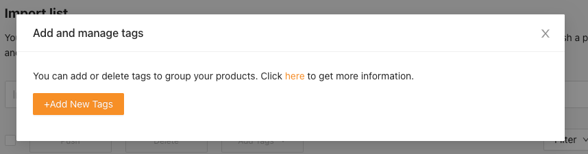 Adicionar tags a produtos na lista de importação com Woo DSers - 3 - Woo DSers
