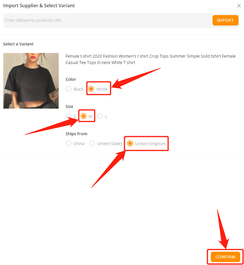 Advanced Mapping with Wix DSers - select a variant - Wix DSers