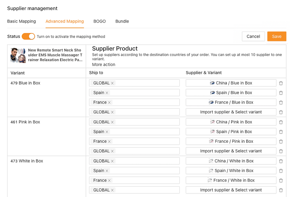 Basic Mapping Advanced Mapping BOGO Introduction with Woo DSers - Advanced Mapping - Woo DSers