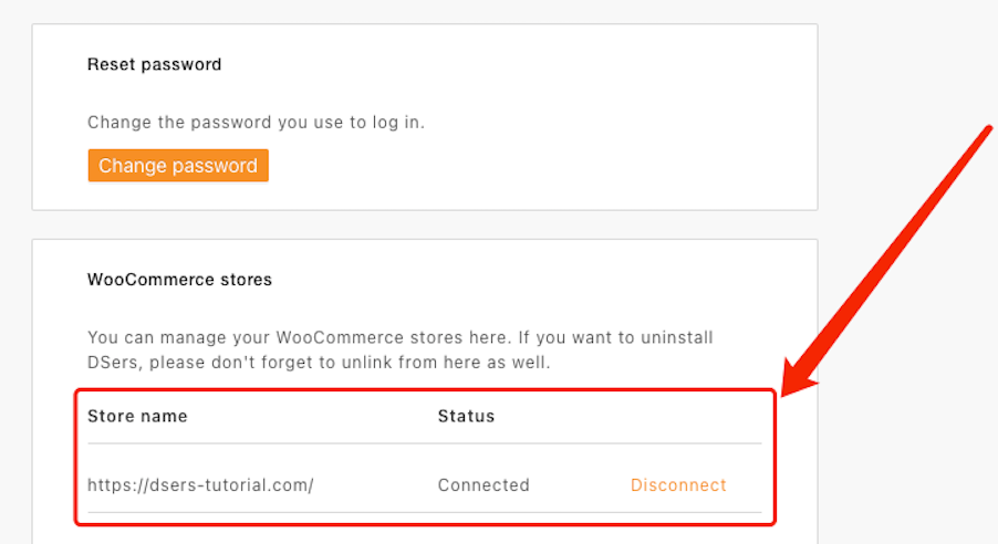 Remover uma loja WooCommerce com Woo DSers - 6 - Woo DSers