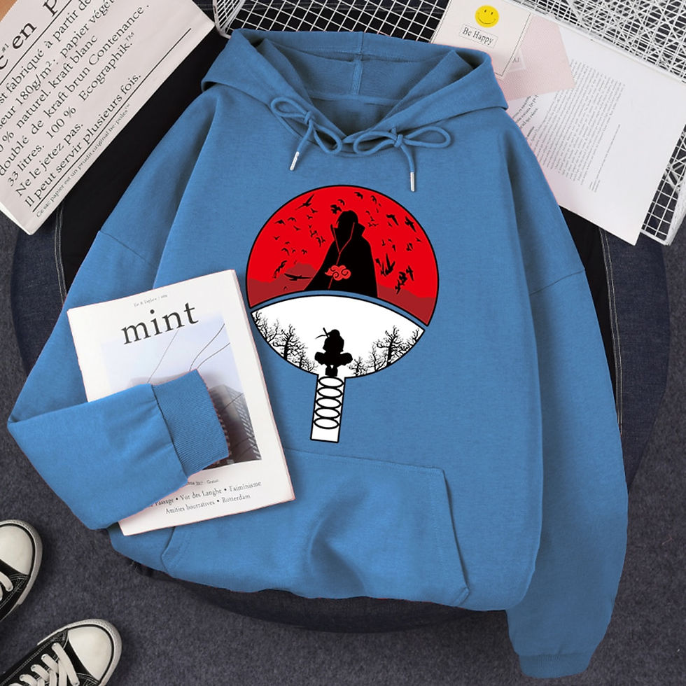 Thumbnail: Hoodie For Men Harajuku Manga Print Street Fashion Lo