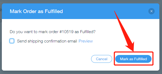 Send tracking number manually with Wix DSers - mark as fulfilled - Wix DSers