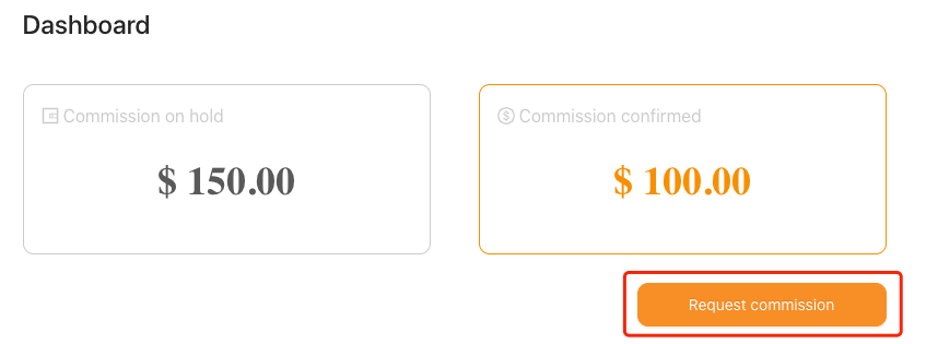 DSers Partner Program - Request Commission - DSers