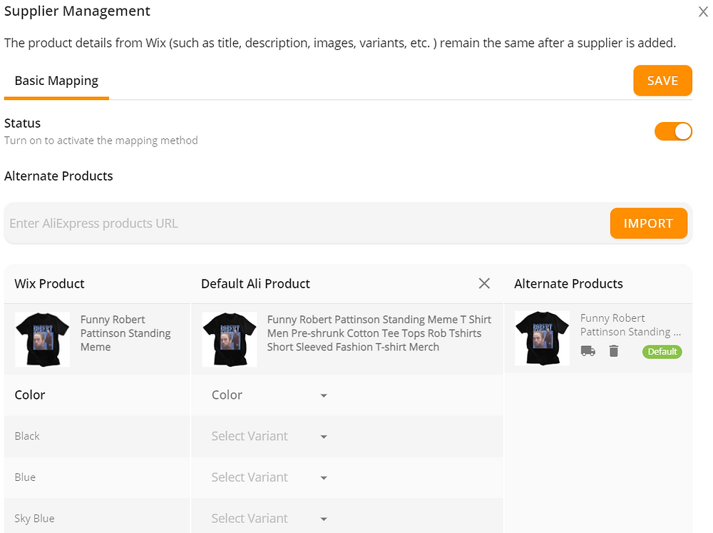 Set notifications for Wix DSers - change new supplier - Wix DSers