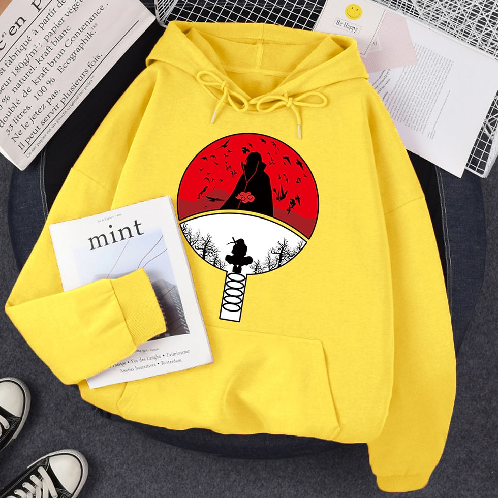 Thumbnail: Hoodie For Men Harajuku Manga Print Street Fashion Lo
