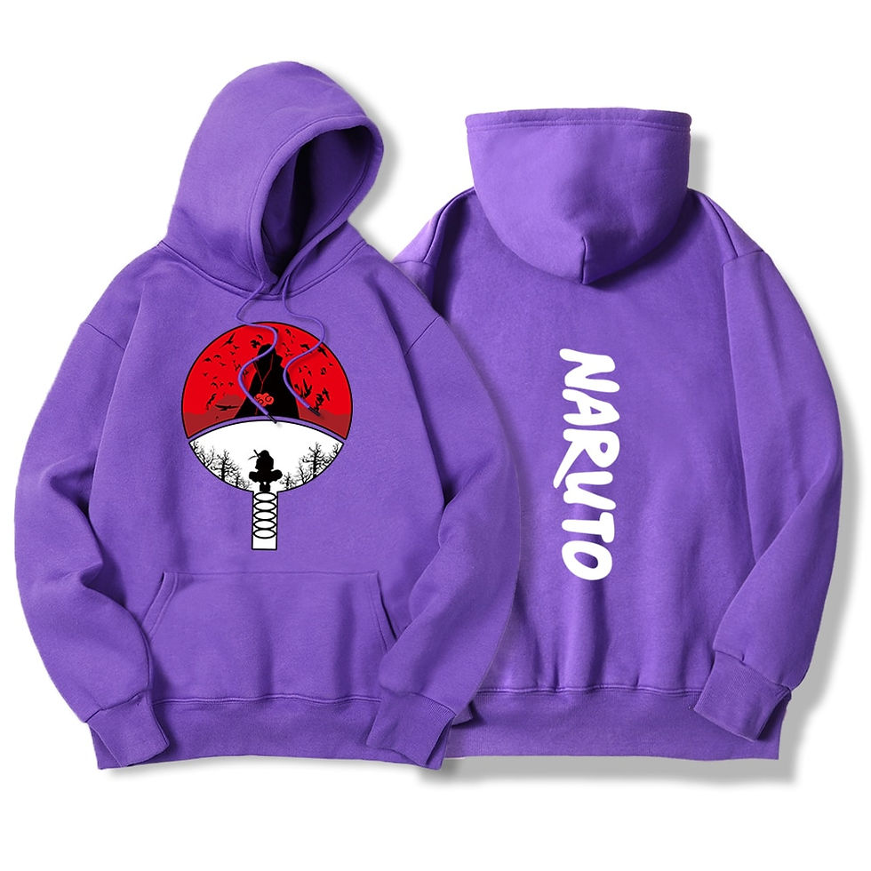 Thumbnail: Hoodie For Men Harajuku Manga Print Street Fashion Lo